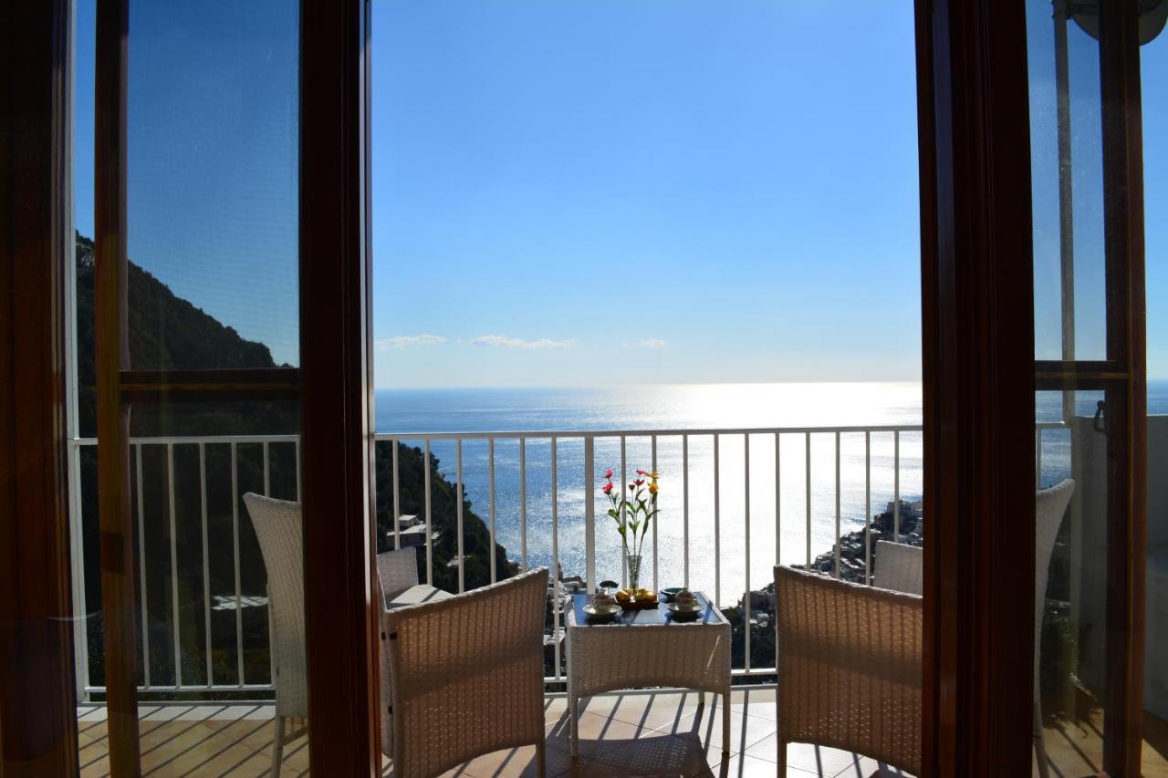 Casa Rossia Breathtaking Sea View Apartment In Positano Eksteriør billede