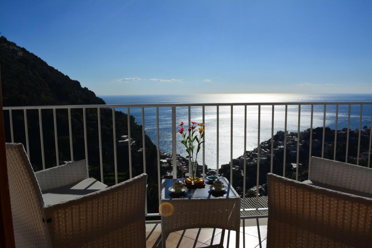 Casa Rossia Breathtaking Sea View Apartment In Positano Eksteriør billede